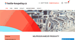 Desktop Screenshot of kotle-koupelny.cz