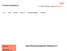 Tablet Screenshot of kotle-koupelny.cz